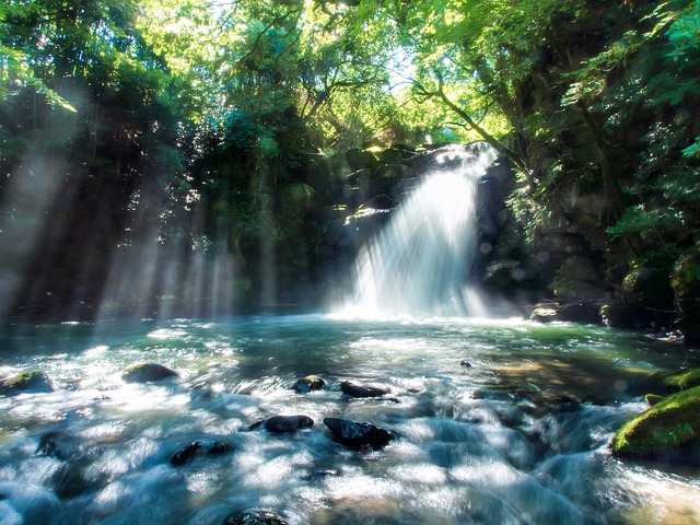 日本の美しい滝の景色