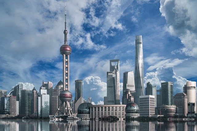 経済発展する中国の風景